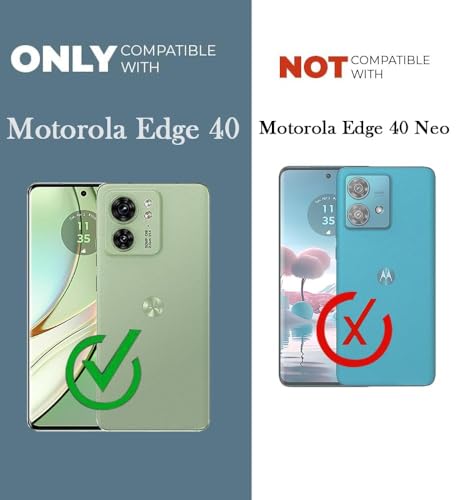 Image of Jkobi Back Case Cover for Motorola Moto Edge 40 (Silicone Clear Shockproof Case with Camera Protection | Soft and Flexible | Transparent)