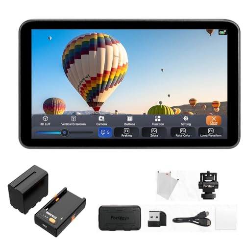 Amazon | Portkeys LH7P 7“ カメラモニター + バッテリー、1000nit 高