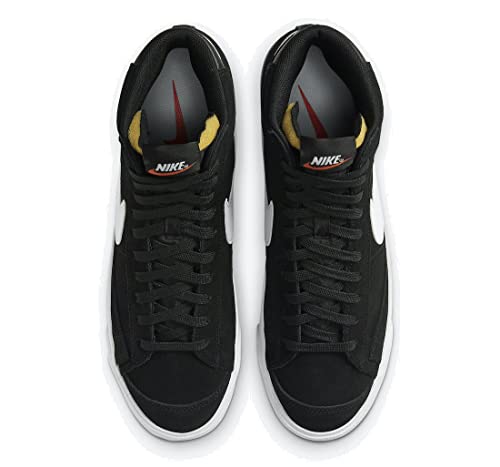 Image of Nike Blazer Mid '77 Jumbo, Men's Trainers, Black /Black /White, 8 UK, Black Black White, 9