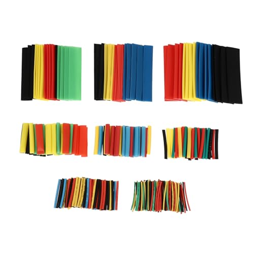 OUNONA 328 piezas Kit Tubos Termoretráctiles Aislamiento Eléctrico Protección Conexiones Cables DIY Hogar Profesional