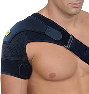 Shoulder Brace for Torn Rotator Cuff - 4 Sizes - Shoulder Pain Relief, Support and Compression - Sleeve Wrap for Shoulder Stability and Recovery - Fits Left and Right Arm, Men & Women (Black, Large/X-Large)