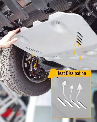 Image of 6MM Front Skid Plate Fits for 2024-2026 Toyota Tacoma TRD Offroad & TRD Pro & Trailhunter Guard Plate Engine Guard Cover Chassis Underbody Protection