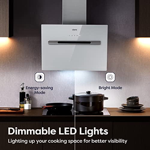 CIARRA-CBCS6736G-Clase-A-60cm-Campana-Extractora-de-Pared-Cocina-Control-Tactil-y-por-WIFI-700mh-Velocidad-Boost-Recirculacion-con-Filtros-de-Carbono-Blanca