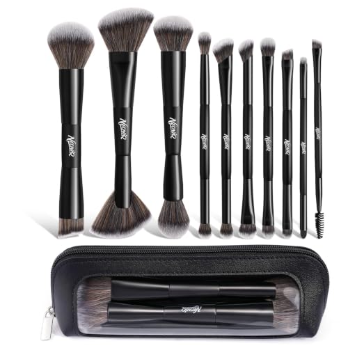 NEONIQ 10PCS Travel Makeup Brush Set