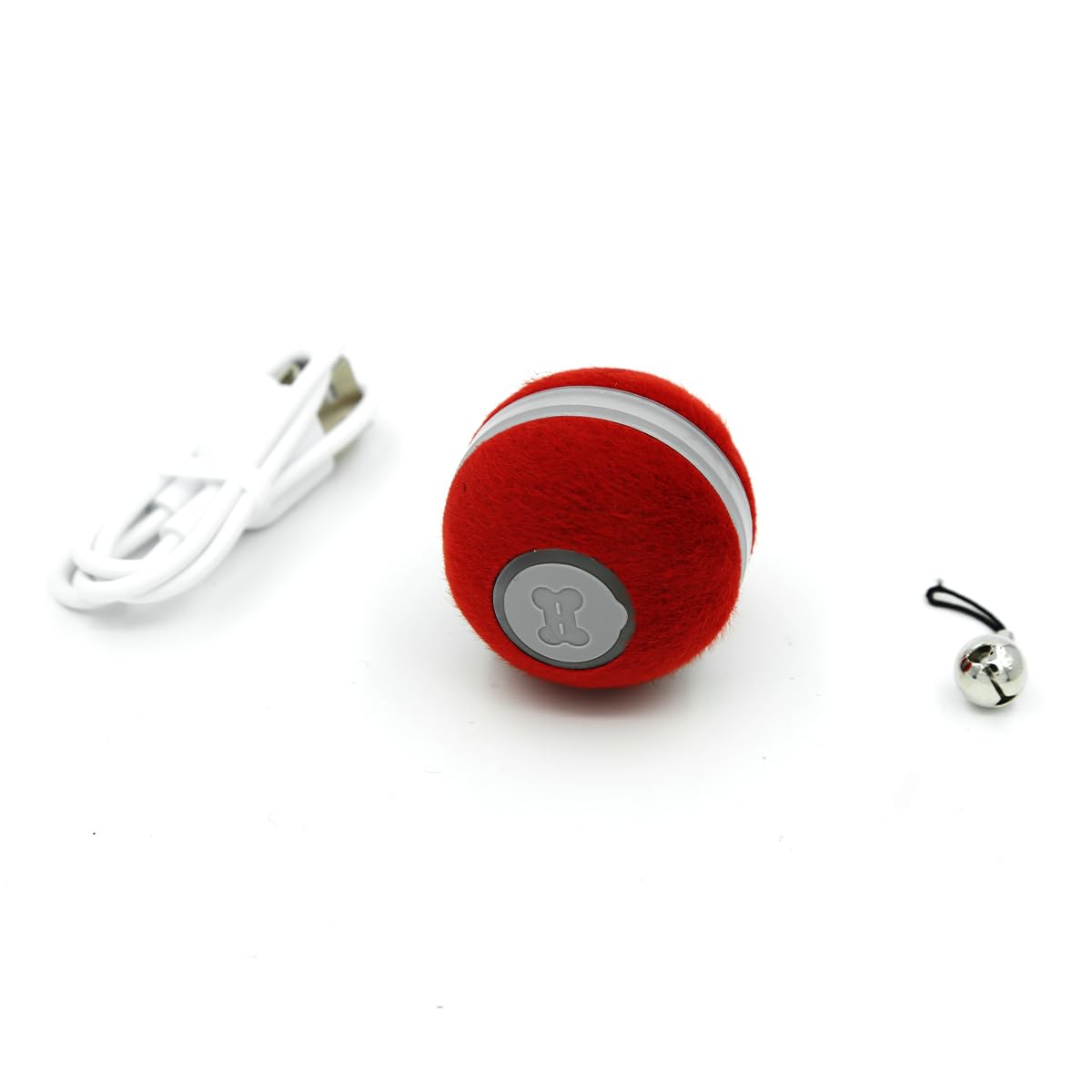 INF Interactive Cat Toy Ball, Intelligent Interactive Cat Ball with LED Light, Self-Rotating 360 Degree Ball with USB Cable - Image 2