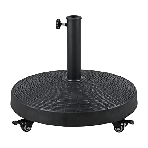 Verano Garden Patio Umbrella Base 52lbs Cover