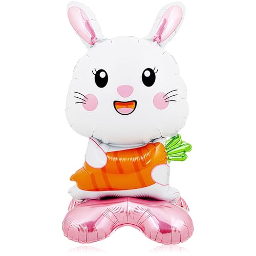 Bunny Balloons 17 Inch - Self-Standing Latex Balloons Kit for For...
