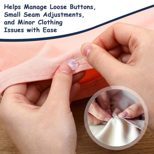 Image of HASTHIP 2 Pack Travel Sewing Kit Portable Mini Compact Sewing Repair Box Set with Threads Needles Little Scissors for Home Traveling or Emergency Repair