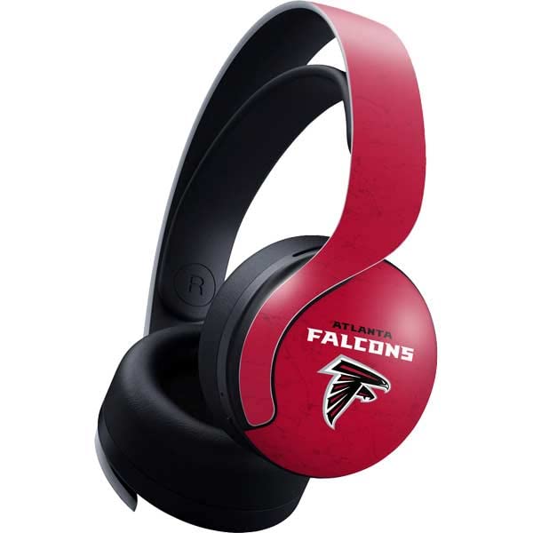 Skinit Decal Gaming Skin Compatible with Pulse 3D Wireless Headset for PS5 - Officially Licensed NFL Atlanta Falcons - Alternate Distressed Design