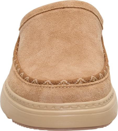 Image of HEYDUDE Women's Remi Toastee Suede Clog Slip On Shoe | Lightweight Easy On Sherpa Lined | Durable Grip Outsole