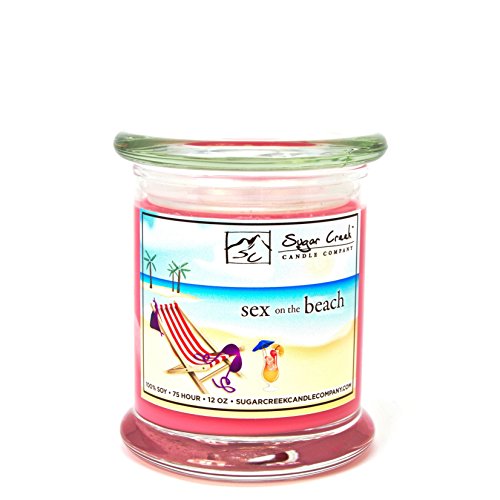 Sugar Creek Candles- Sex on The Beach (JUST Like The Beach Drink)-100% Soy Wax Candle. Soy Candles Burn Cleaner ~ Longer ~ Non-Toxic ~ The Original 100% Yinzer Made in USA
