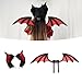 Shurhome Bat Ears Wing Headbands Fashionable Gothicism Headpiece Role Playing Headgear for Stylish Women and Party Enthusiasts Fashionable Gothic Headpiece