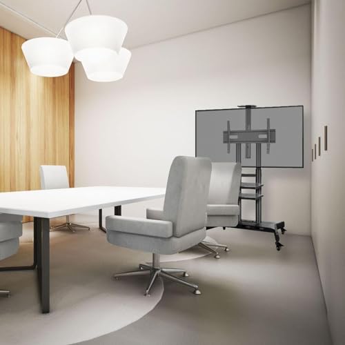 Soporte móvil para TV con ruedas, ajustable para 32 a 75 pulg miniatura 7