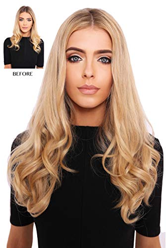 Extensions de cheveux bouclés épais à clipser châtaigne 40 cm