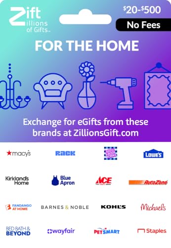 Zift Zillions For the Home Shopping Gift Card Zift Zillions For the Home Shopping Gift Card