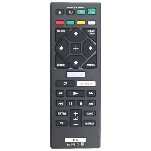 RMT- VB1001 Télécommande de rechange pour lecteur DVD Blu-ray Sony BDP-S6500 BDP-S5500 BDPS4500 BDP-S3500 BDP-S4500 BDP-S1500 RMT-VB1001. BDPS35 BDPS300...