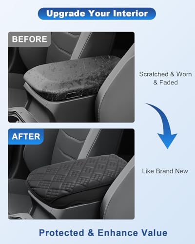 Image of CDEFG for 2026 Toyota CHR Center Console Cover for 2026 C-HR Accessories | 2026+ CHR Armrest Cover Middle Console Protector Arm Rest Thick Leather Pad
