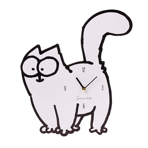 Puckator Reloj de Pared Moldeado - Simon'S Cat