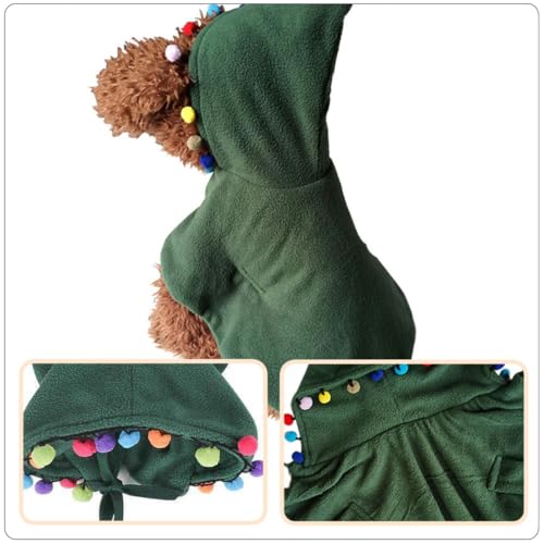 Disfraz Festivo para Perro Color Verde Tamaño M miniatura 3
