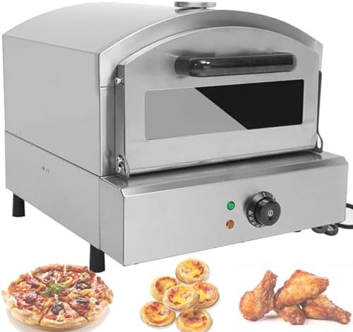 Commercial Stainless Steel Gas Pizza Oven, Electric Countertop Pizza Maker, High-Efficiency Toaster Oven for Restaurants, Professional Pizza Cooking Machine