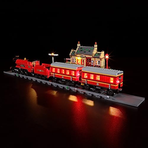 Image of BRIKSMAX LED Light for Lego Hogwarts Express & Hogsmeade Train Station - Compatible with Lego Harry Potter Building Blocks Model 76423 - 1 Count