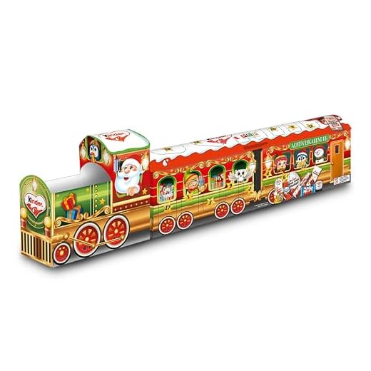 kinder Mix Adventskalender 3D-Zug – Adventskalender mit leckeren Schokoladen-Spezialitäten – 1 Kalender à 226g