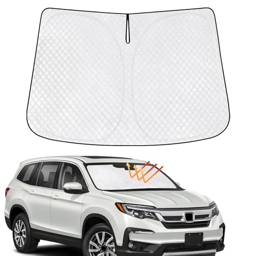 KMF Windshield Sun Shade for Honda Pilot 2016-2025 with 310T Foldable Car Sun Shade,Custom Fit...