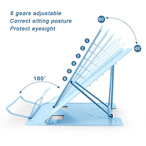 Cs Cosddi Book Stand Holder - Portable Metal Desktop Adjustable Foldable Cookbook Holder,Recipe Book Holder,Textbook Stand，Music Stand，Book Stands & Holders For Reading #TOP3
