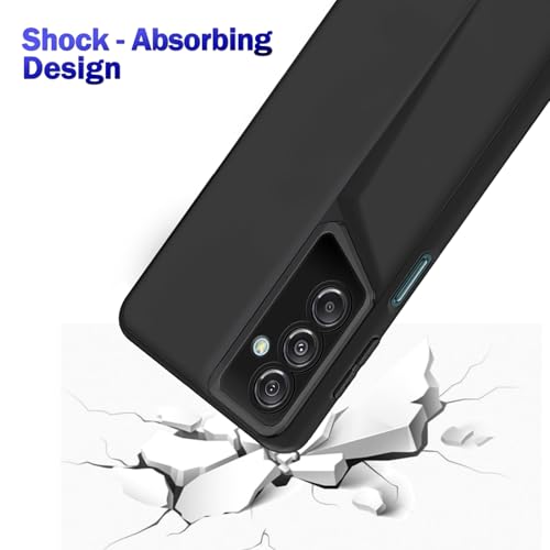 Image of Amazon Brand - Solimo Ultra-Thin Blade Runner Series Matte Finished Camera Protection Soft Back Cover for Samsung Galaxy M34 5G / F34 5G - Black