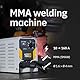 GYS, GYSMI 160 A, Schweißgerät mit überzogener Elektrode, 160 A, einphasig, 230 V (MMA), mit LCD-Maske TECHNO 11, Elektrodenhalter, Massekabel, 10 Elektroden Ø 2,5 mm, Hammer/Bürste, Handschuhe