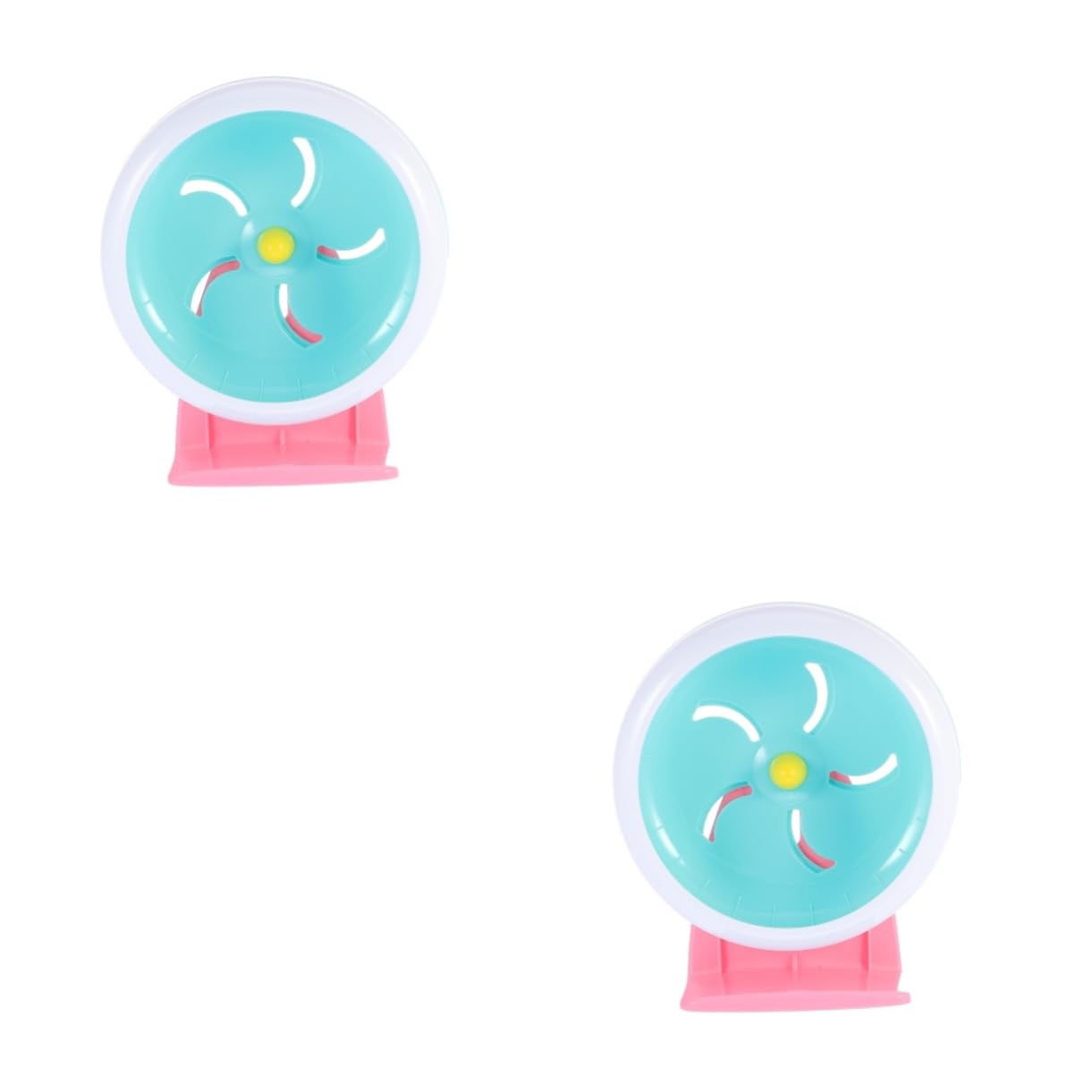 minkissy 2 Piezas Rueda De Hámster Ejercicio para Mascotas Rueda De Ratón Perro Conmemorativo Rueda De Ejercicio para Hámster Páginas Conejillo De Indias Juego De Juguetes Aptitud Física