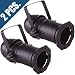 2x PAR 16 CAN Black for Stage Lighting w/ hanging bracket and A/C cord