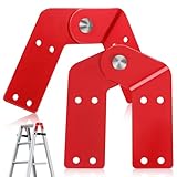 Toddmomy Kit de Bisagras de Repuesto para Escalera Telescópica de Ático, 2 Piezas de Acero Galvanizado, Accesorio para Escaleras de Estructura Tijera