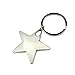 Beiersi Créatif Mode Étoile Métal Porte-clés KeyChain Keyring (Style 8)