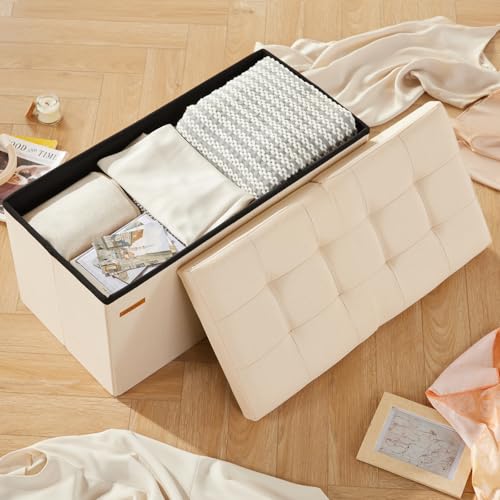 Versatile 30-Inch Storage Ottoman Bench with Flipping Lid - Image 3