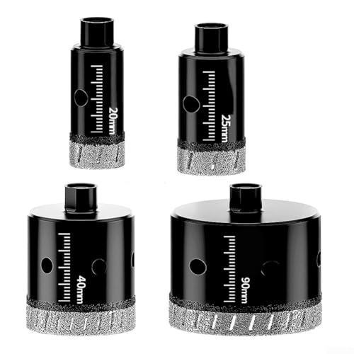 Broca seca de 2090 mm M10 abridor de agujeros para amoladora angular con hoja recubierta de diamante para mármol, vidrio, porcelana y azulejos de perforación (20 mm)