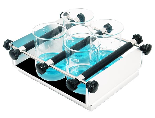 Orbital Rotator Lab Orbital Shaker Reciprocate Shaker Mixing Equipment with Adjustable Tray Amplitude 8MM DC Brushless Motor Speed Range 60 to 500rpm LCD Speed Display