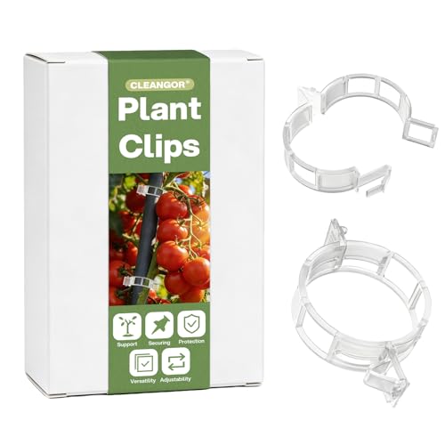 CLEANGOR 300Pcs Plant Clips Plant Support Clips Plastic Trellis Clips