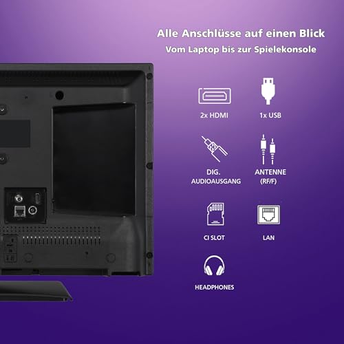 JVC Fernseher 24 Zoll Smart TV powered by TiVo (HD-Ready, HDR, Triple-Tuner, 6 Monate HD+ inkl.) LT-24VH5355 – Bild 5