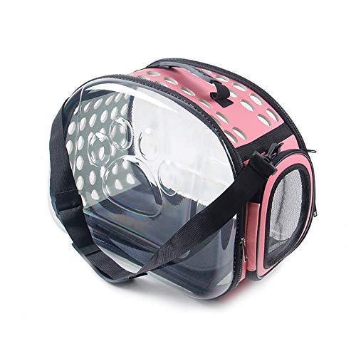 Pet Carrier Travel Bag for Small Dogs Cats Hard Cover Collapsable Portable Foldable Airline Approved