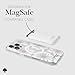 Kate Spade New York Magnetic Wallet/Card Holder - Compatible with MagSafe Phones and Cases - White Glitter