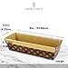 Pastry Chef's Boutique Disposable Rectangular Paper Loaf Pan Molds, All Natural Made, Recyclable, Microwave and Oven Safe, Display Cake Mold Large Size - 9''x2 7/8''x2.5'' - 25pcs