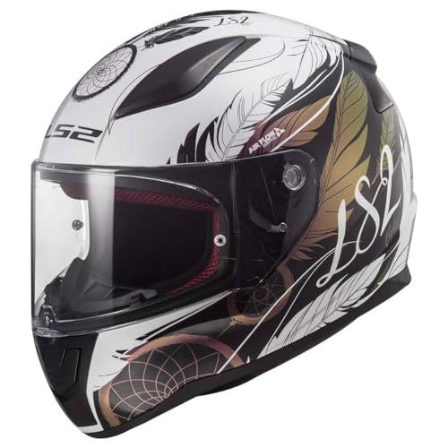 Image of LS2 Helmets Rapid II Full Face Motorcycle Helmet (Dreamcatcher Chameleon /White - X-Small)