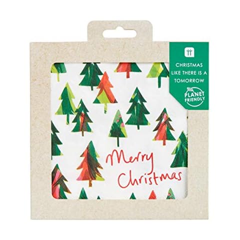 Talking Tables Recyclable Christmas Tree Napkins Cover