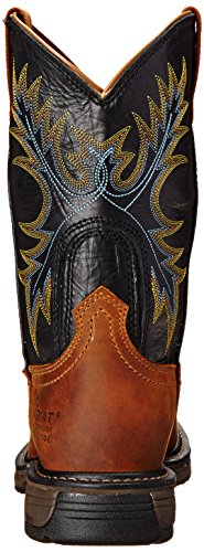 Ariat Men's Workhog Wide Square Toe H2O Steel Toe Work Boot, Aged Bark/Black, 10.5 D US