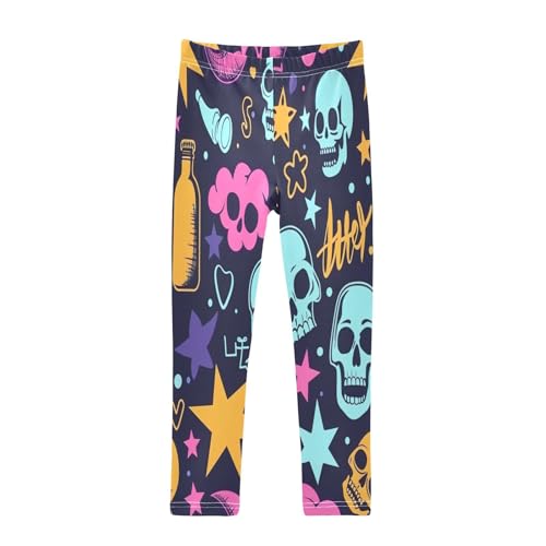 ZZKKO Girls Leggings Penguins and Candy Toddler Girls