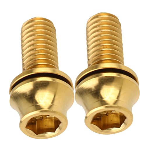 Tornillos de titanio dorados para cuadros de bicicleta de ruta y montaña BESPORTBLE