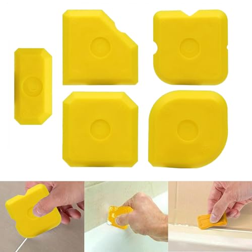 10 Stück Silikon Abzieher, Fugenglätter, Silikonfugen Abzieher Presch Fugenglätter, Profi Fugenglätter Silikon Ideal Für Perfekte Ergebnisse Bei Präzisen Fugenarbeiten (Blau)