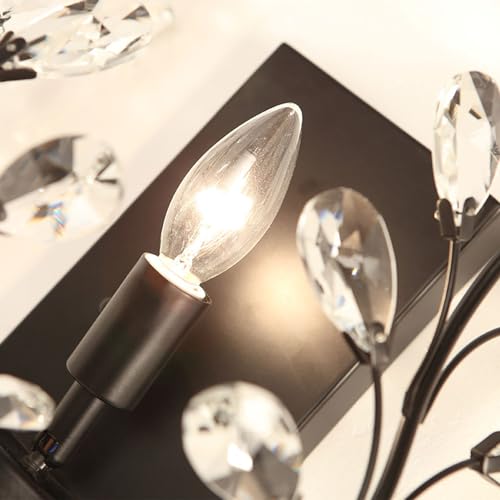 Aplique de pared para escaleras y pasillos con cristal de granja 7
