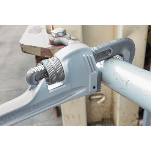 Image of Performance Tool W2124 24 in. Aluminum Pipe Wrench | Lightweight aluminum handle. Precision milled drop forged steel jaws. Large plumbing wrench